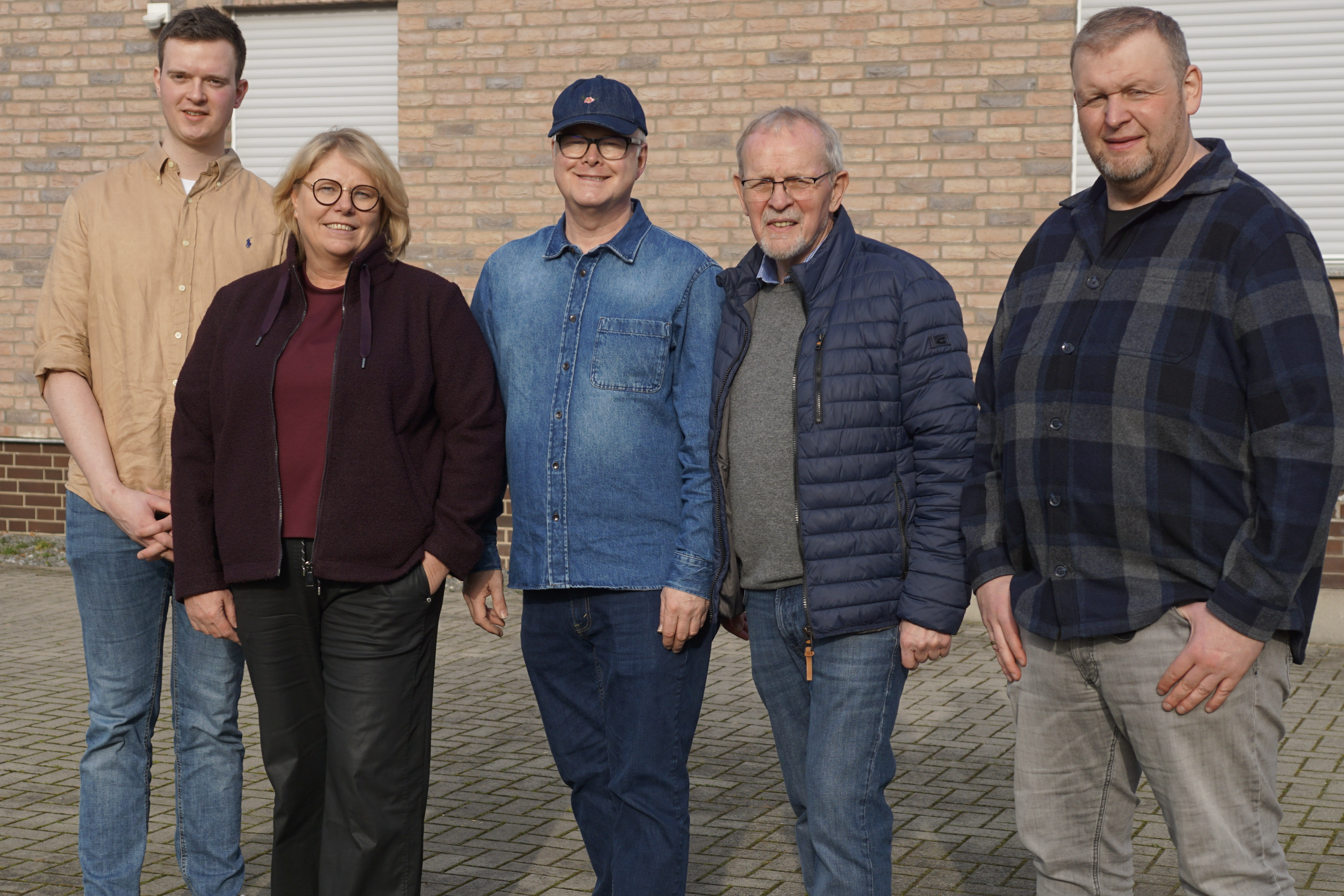 V. l. n. r.: Jan Fr�hling, Elisabeth D�bel, Thomas Spieker, Franz-Josef Kampsen, Frank Mosel 